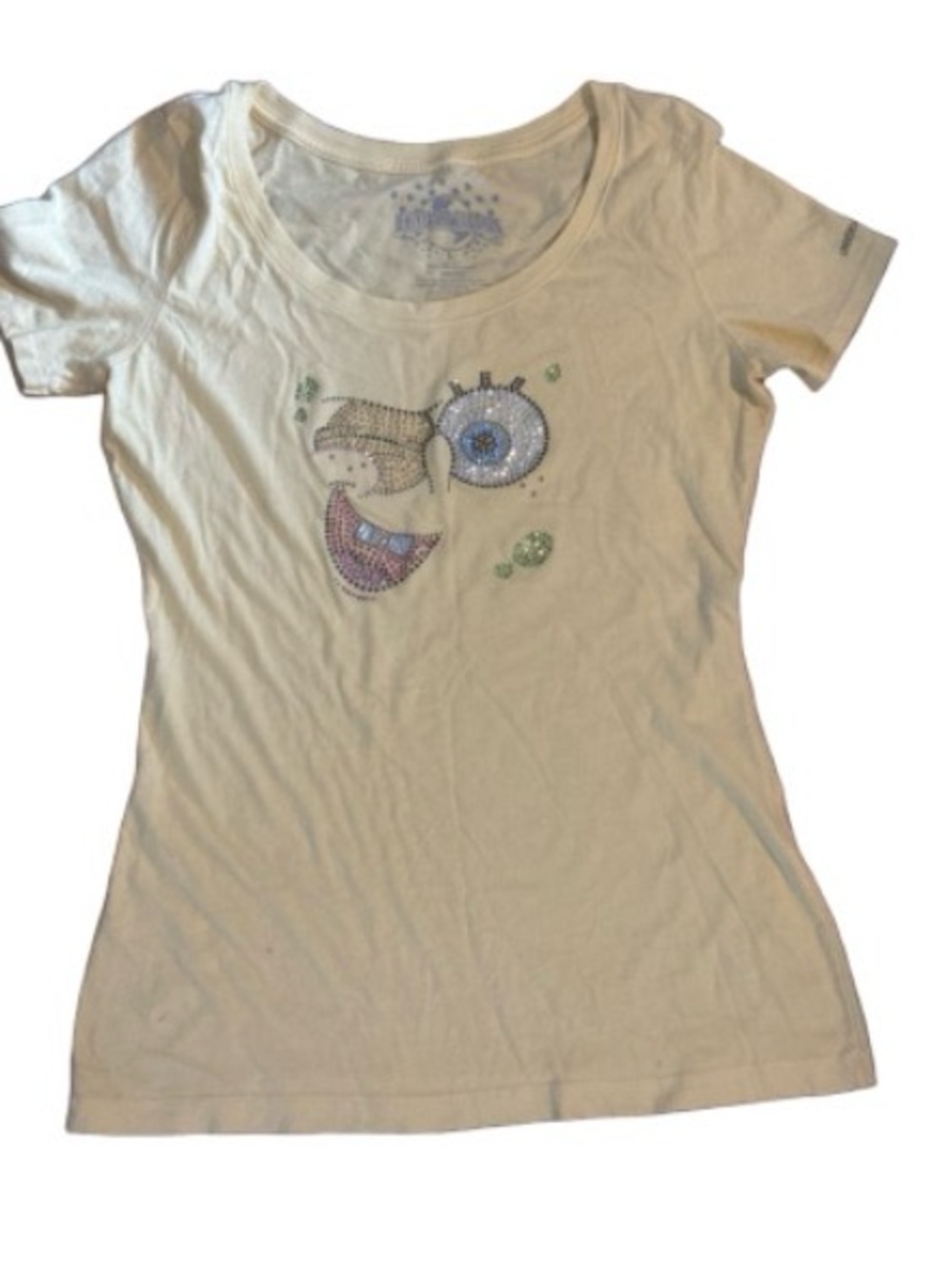 Sponge Bob yellow Short-Sleeve Embellished Graphic Tee